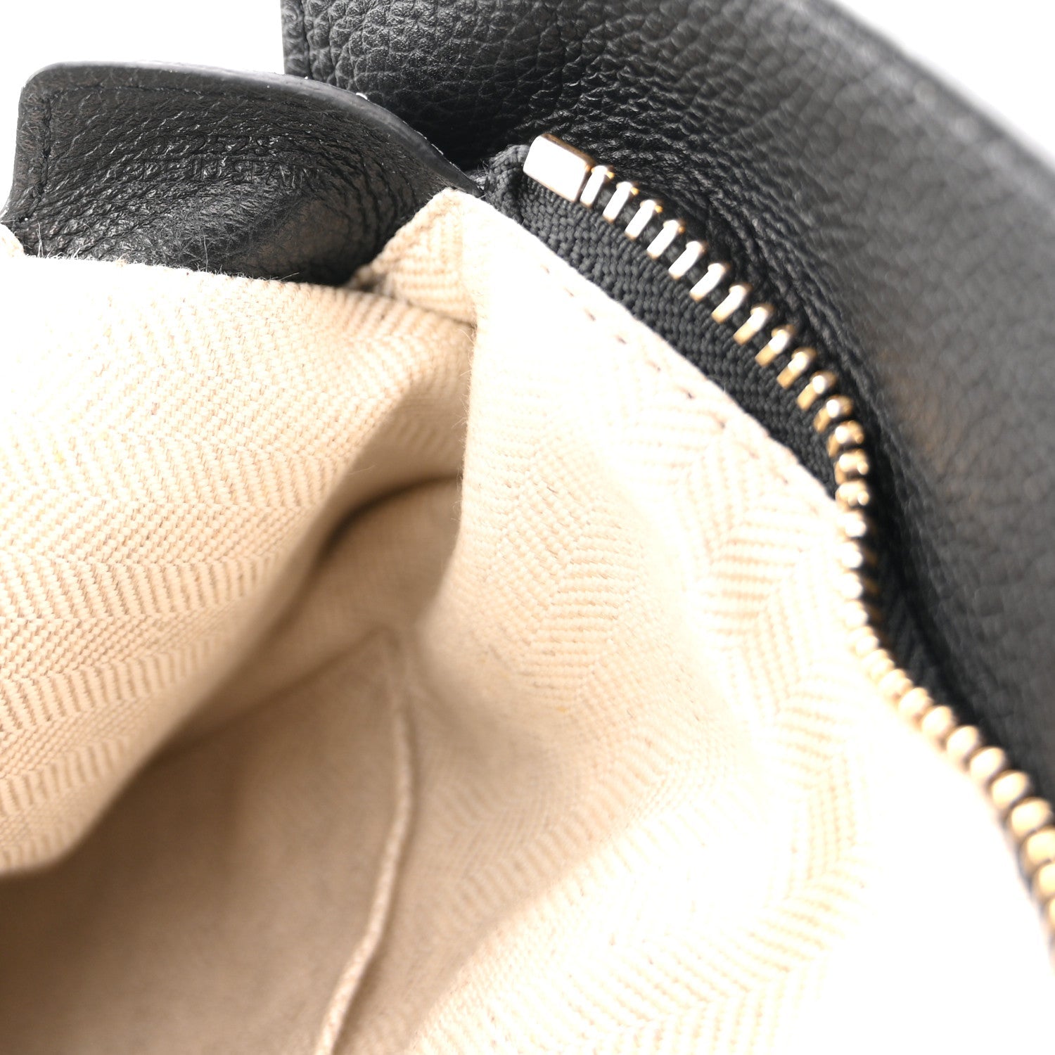 Grained Calfskin Small Puzzle Bag Black