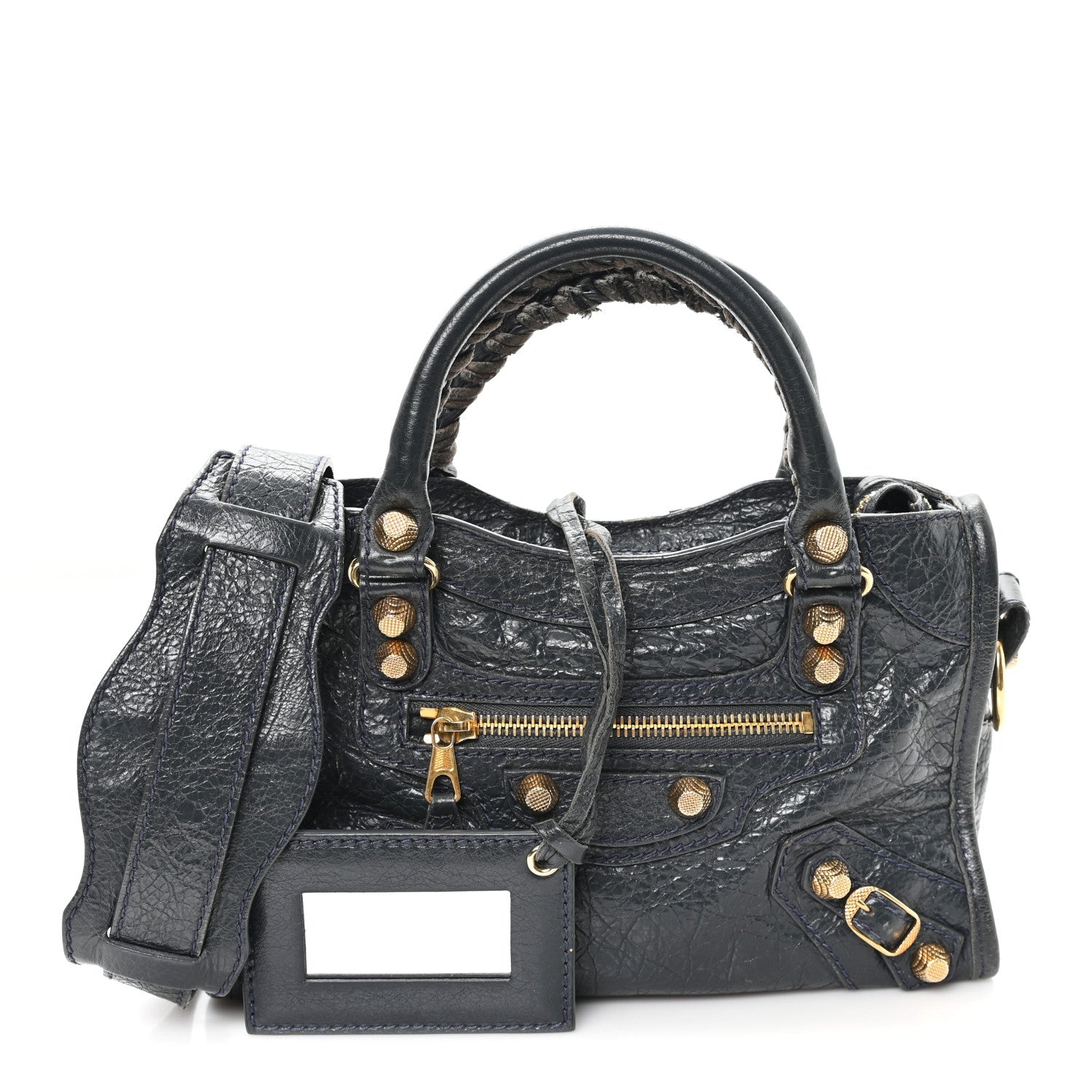 Agneau Giant 12 Gold Hardware Mini City Anthracite