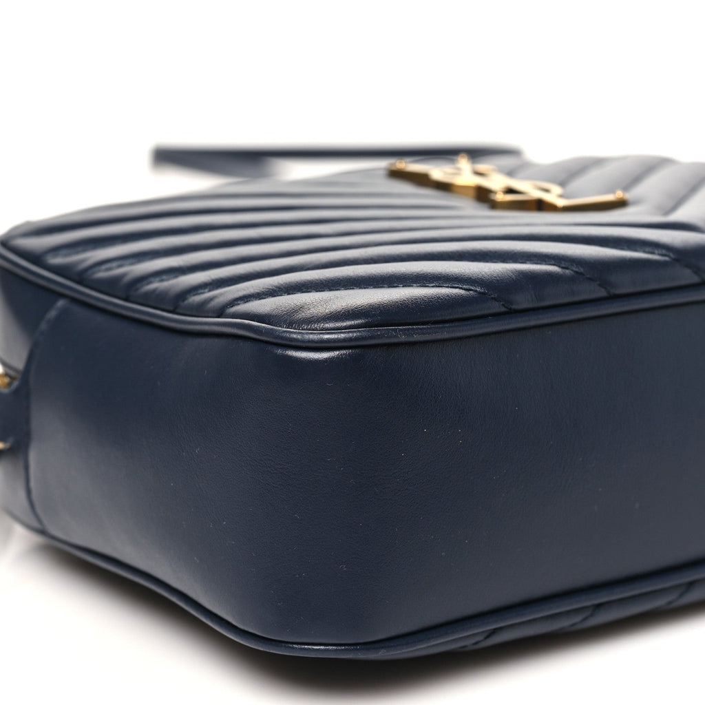 Calfskin Matelasse Monogram Lou Camera Bag Deep Marine