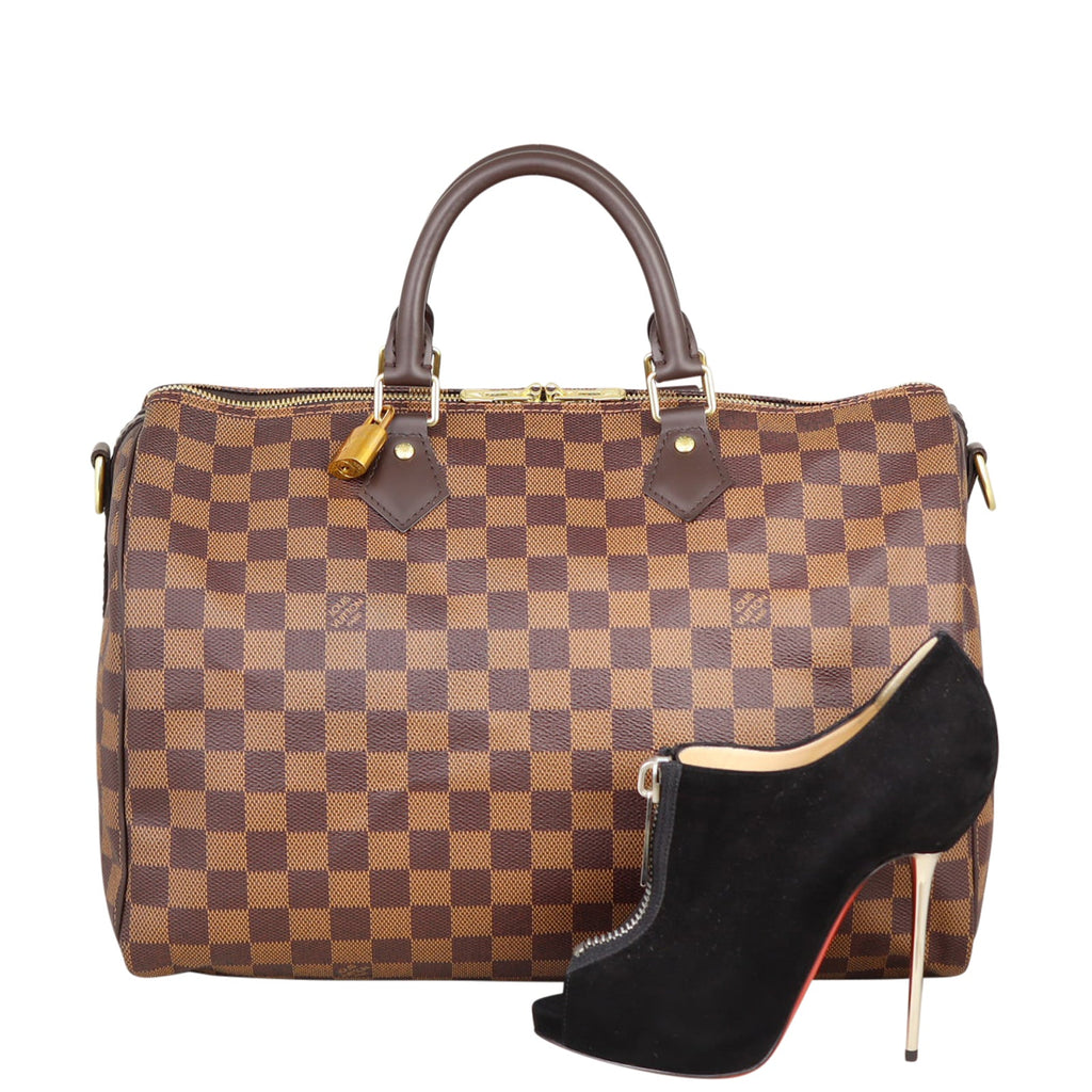 Louis Vuitton Speedy 35 Bandouliere Damier Ebene