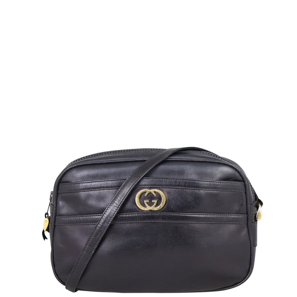 Gucci GG Vintage Leather Shoulder Bag