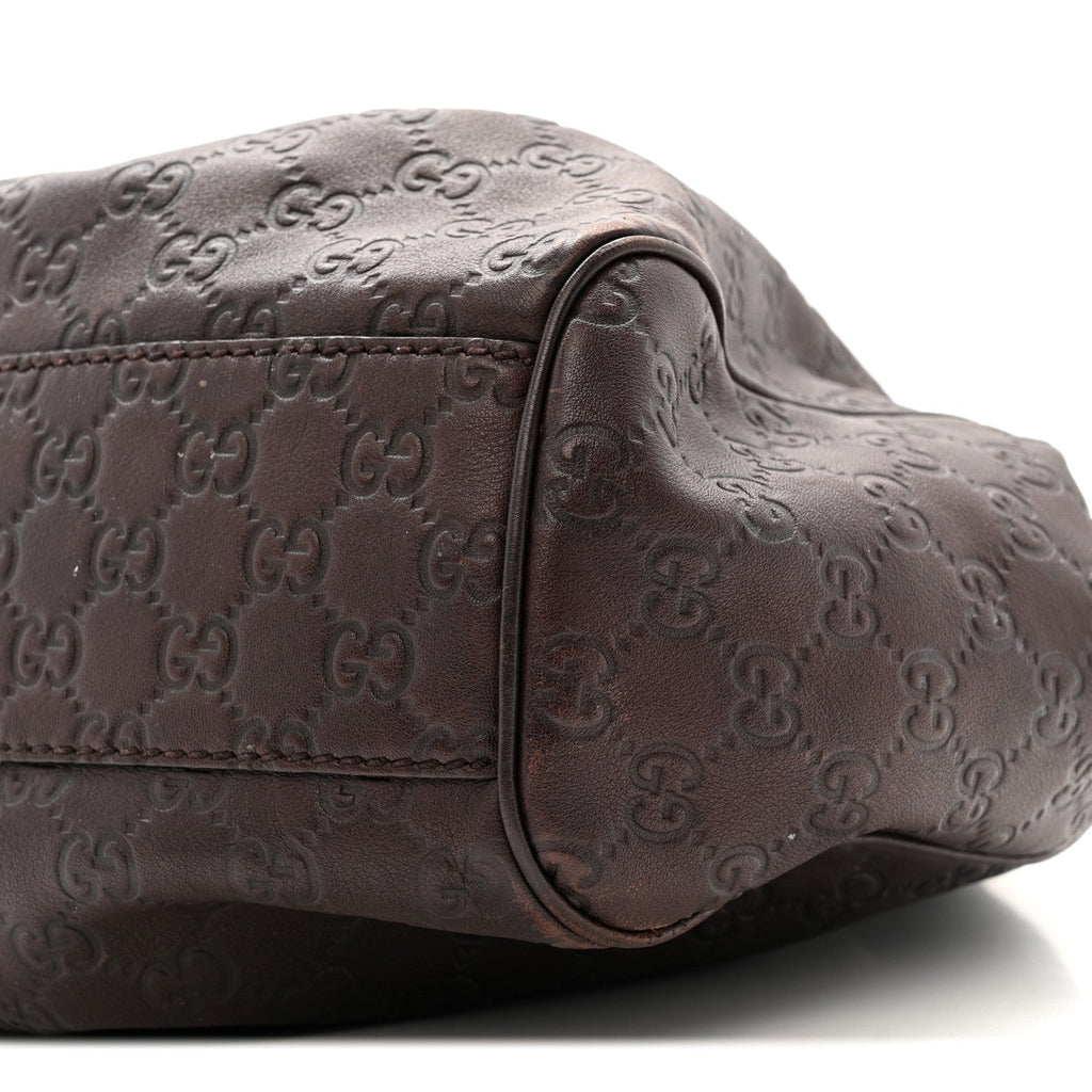 Guccissima Medium Sukey Tote Chocolate