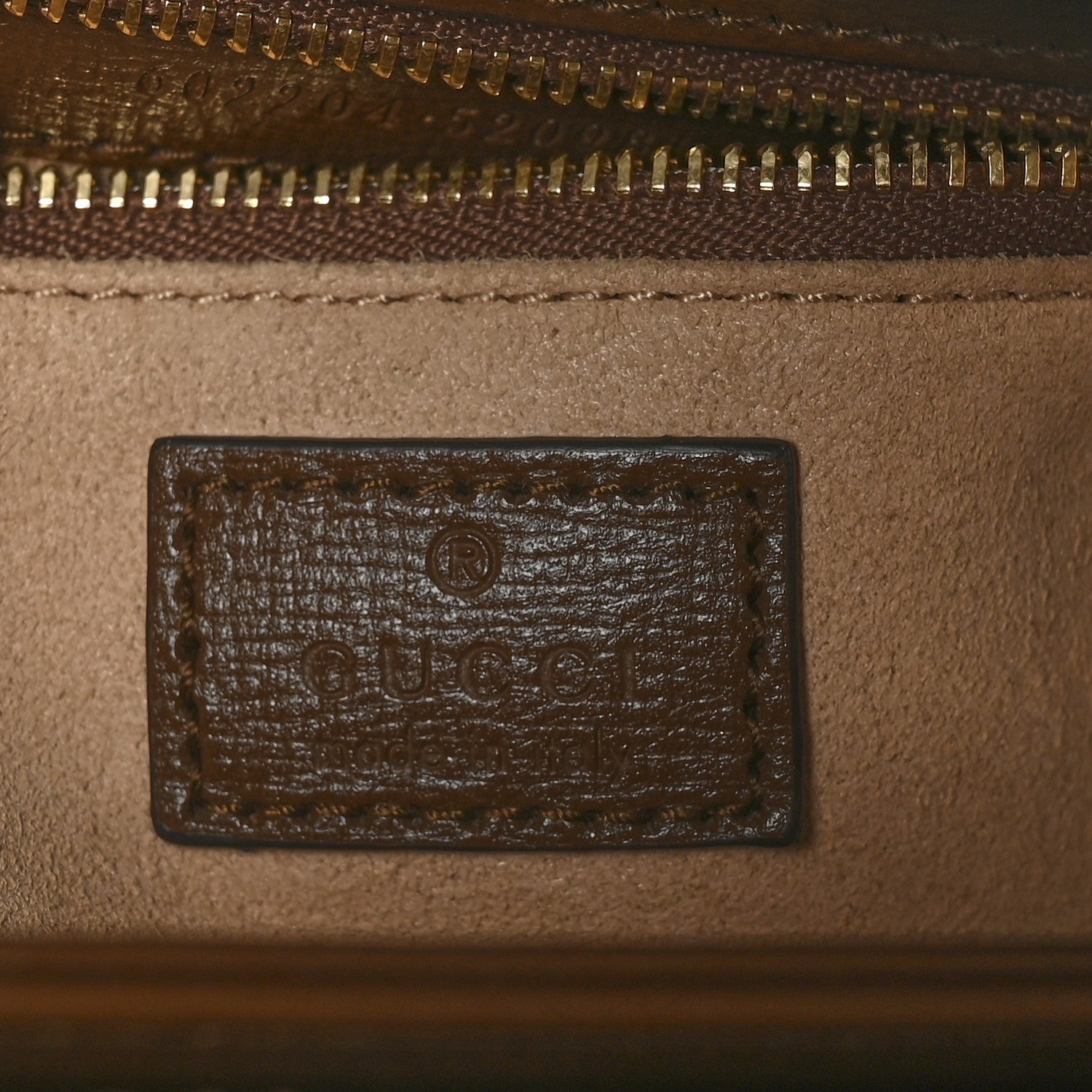 GG Supreme Monogram Horsebit 1955 Shoulder Bag Beige Brown Sugar