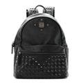 Nylon Monogram Studded Stark Medium Backpack Black