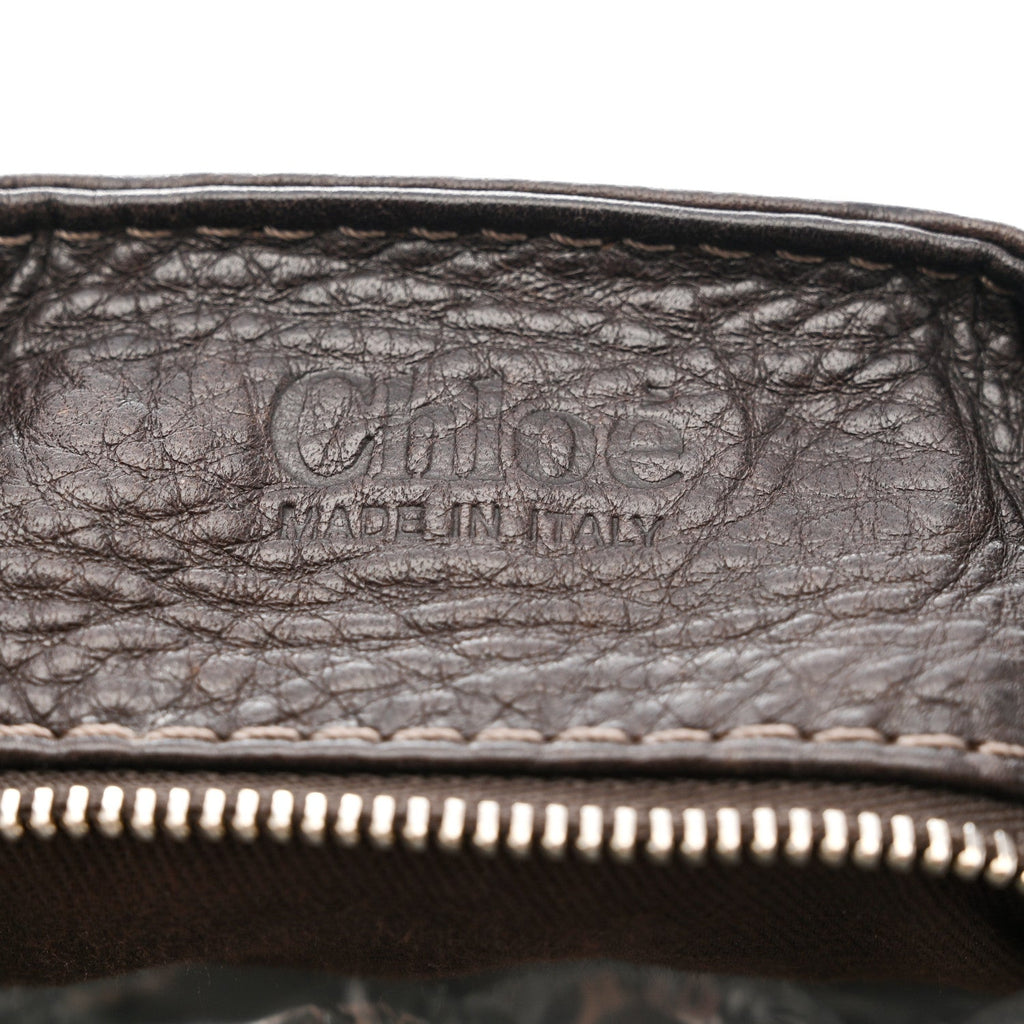 Calfskin Medium Paddington Satchel Chocolate