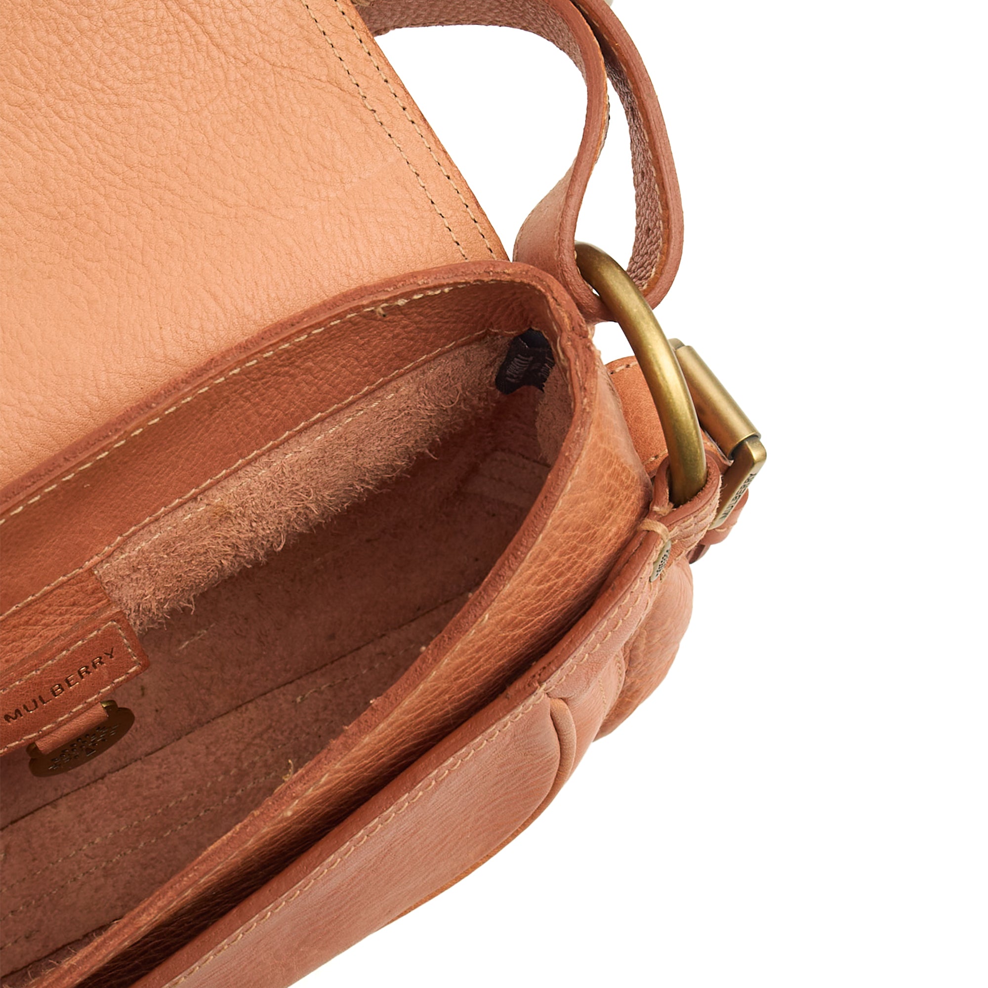 Mulberry Shoulder Bag Vintage Shoulder Bag in Orange, Calfskin Leather