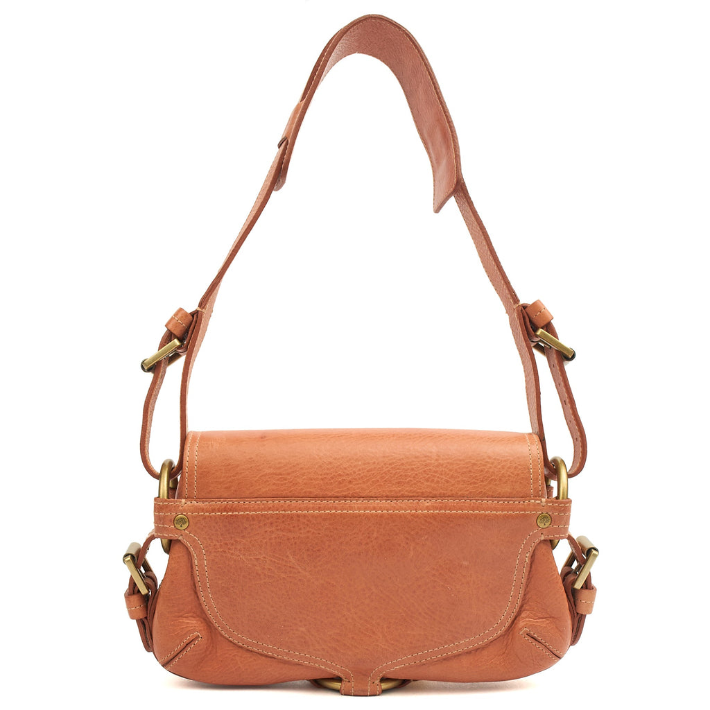 Mulberry Shoulder Bag Vintage Shoulder Bag in Orange, Calfskin Leather