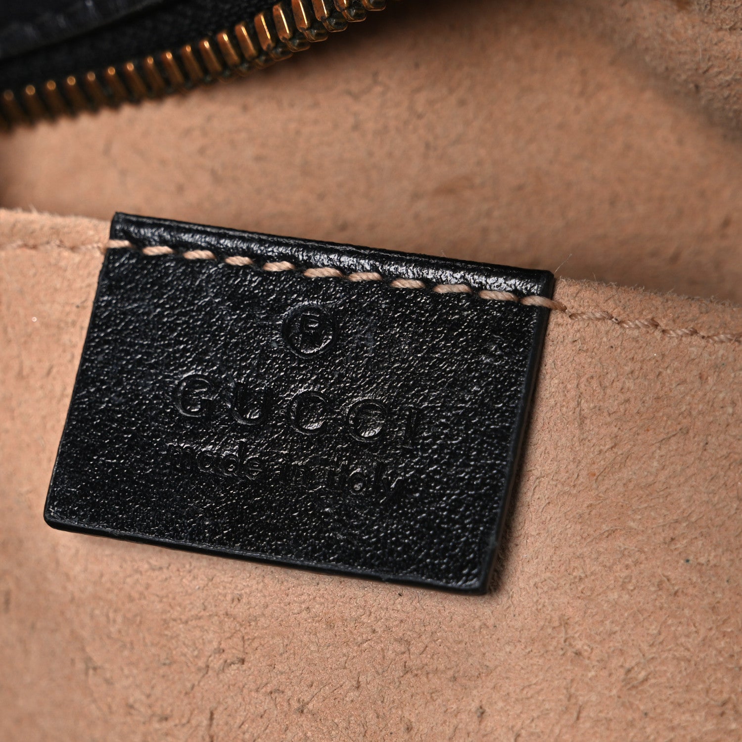 Calfskin Matelasse Small GG Marmont Chain Shoulder Bag Black
