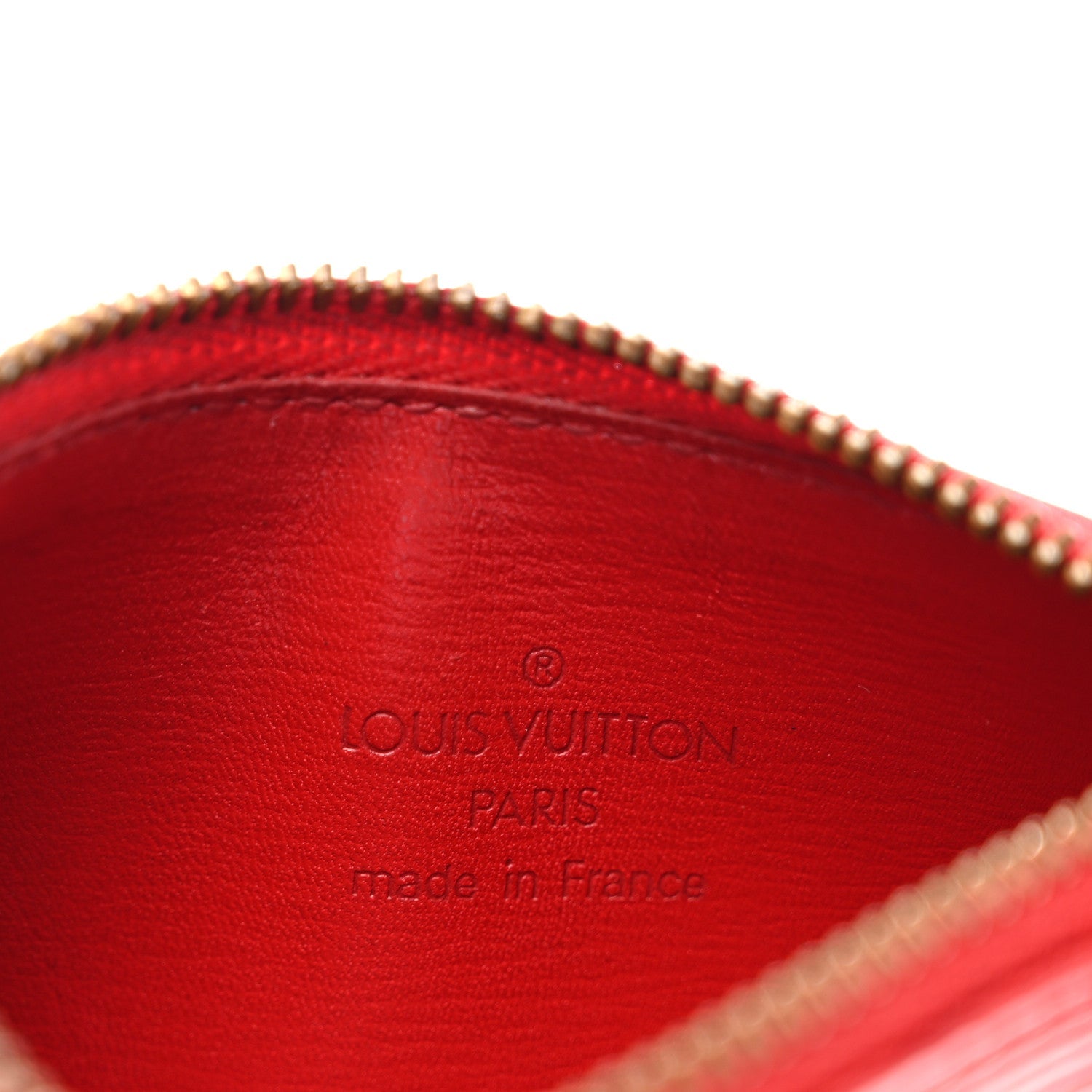 Epi Key Pouch Castillan Red