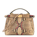 Snakeskin Mini Peekaboo Iconic Satchel Daisy Roccia