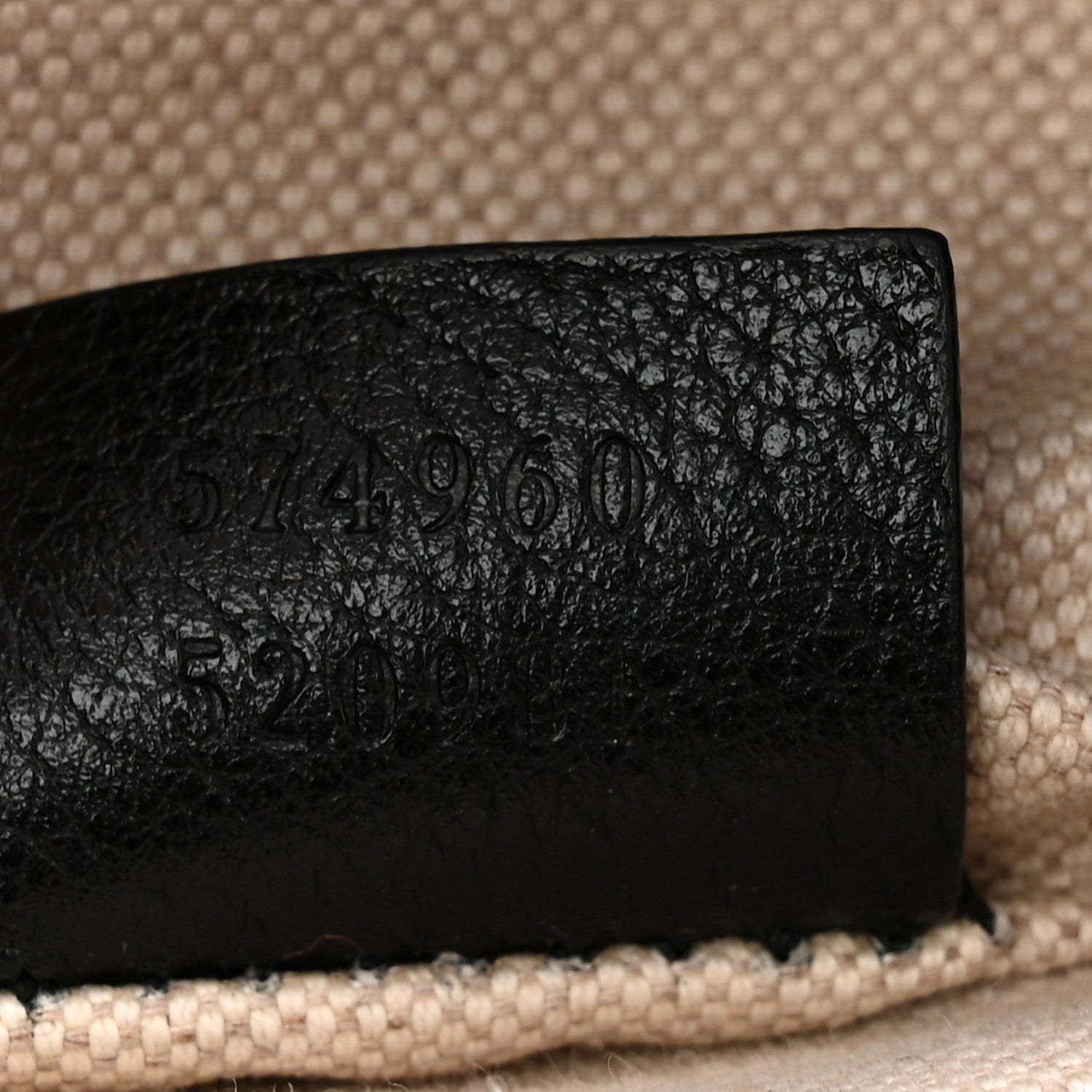 Velvet GG Monogram Textured Calfskin Web Bucket Bag Brown Black
