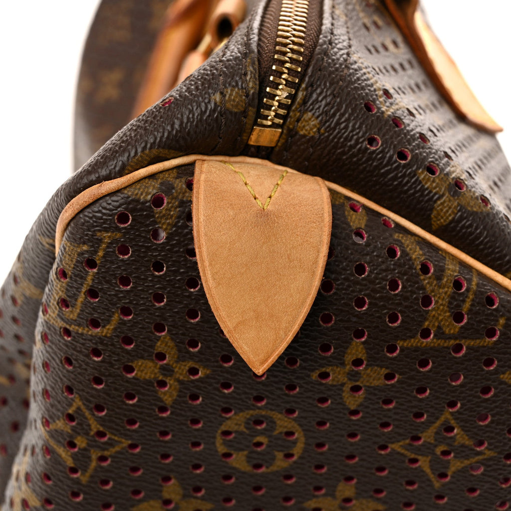 Monogram Perforated Speedy 30 Fuchsia