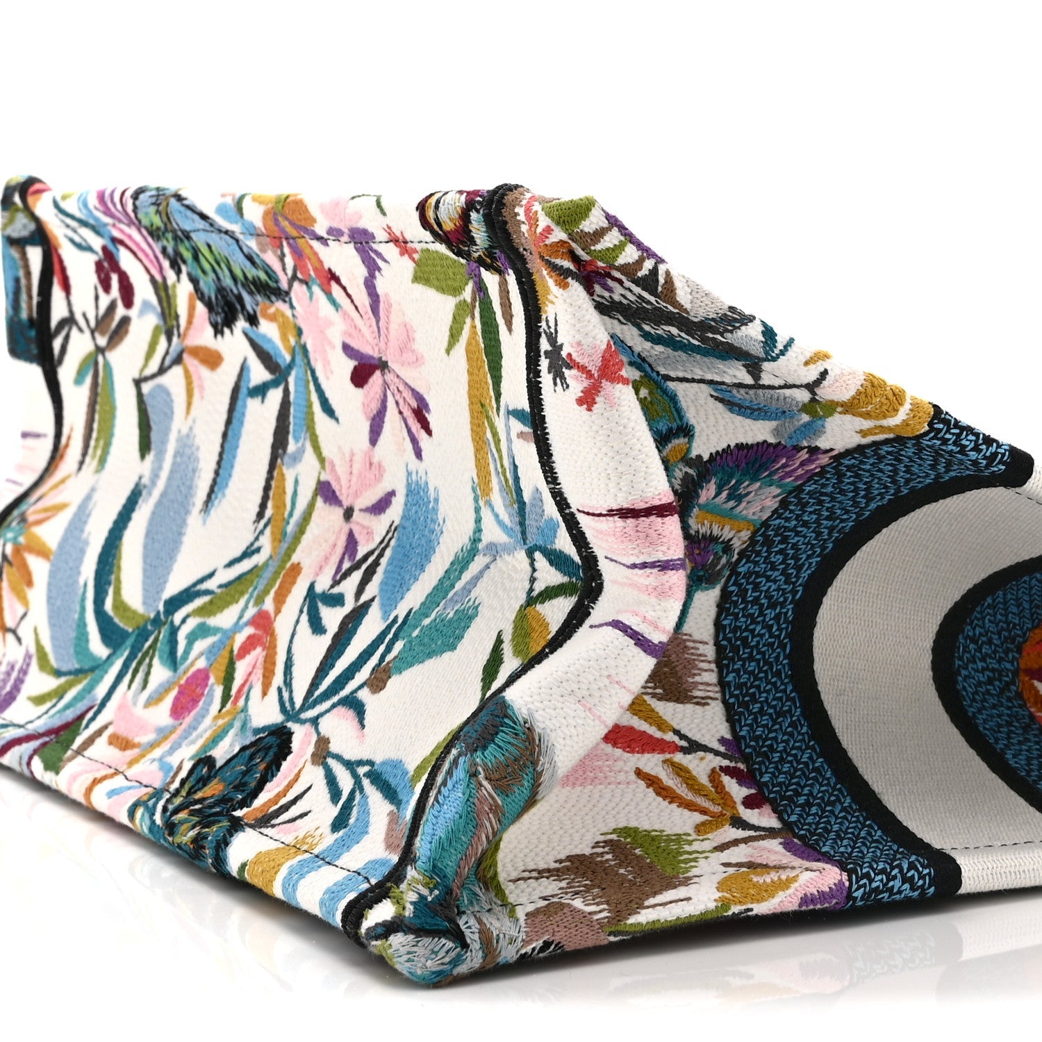 Canvas Embroidered Medium KJouy Fantastica Book Tote Multicolor
