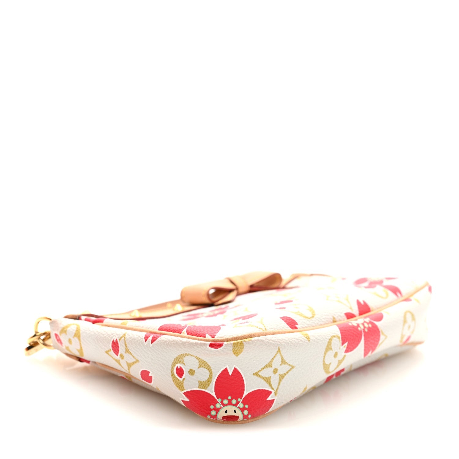 Monogram Cherry Blossom Pochette Accessories Red