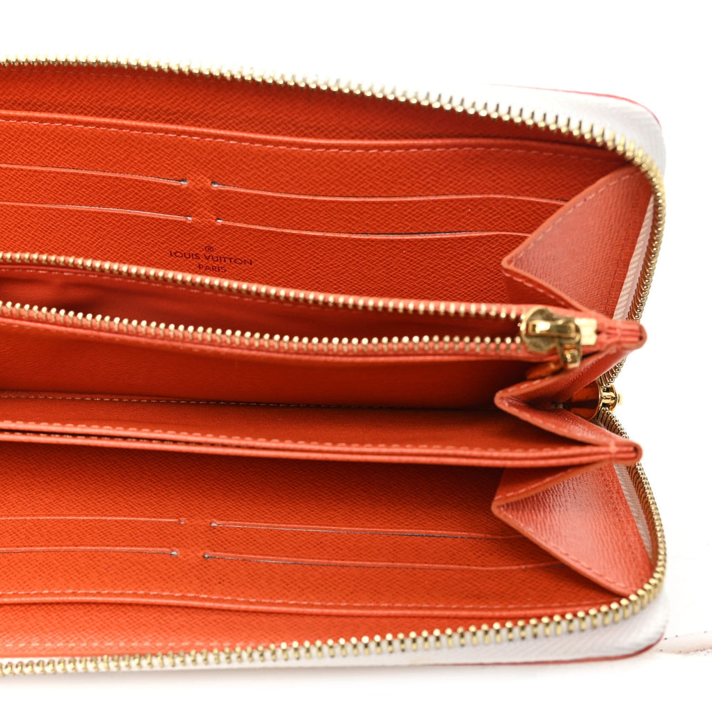Monogram Multicolor Zippy Wallet White Orange