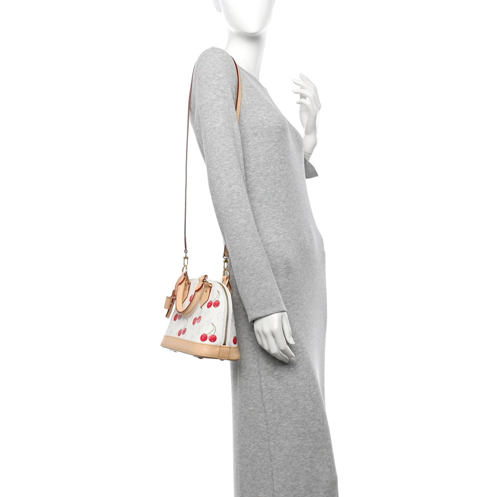 LV X TM Monogram Cerises Alma BB White