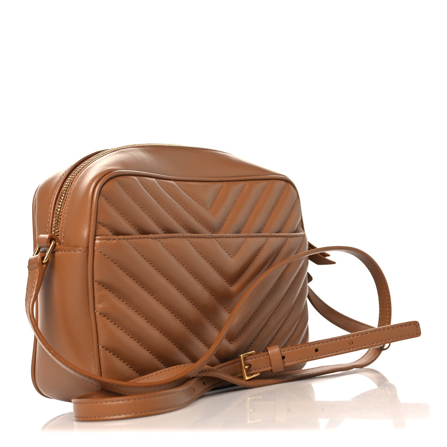 Calfskin Matelasse Monogram Lou Camera Bag Cinnamon