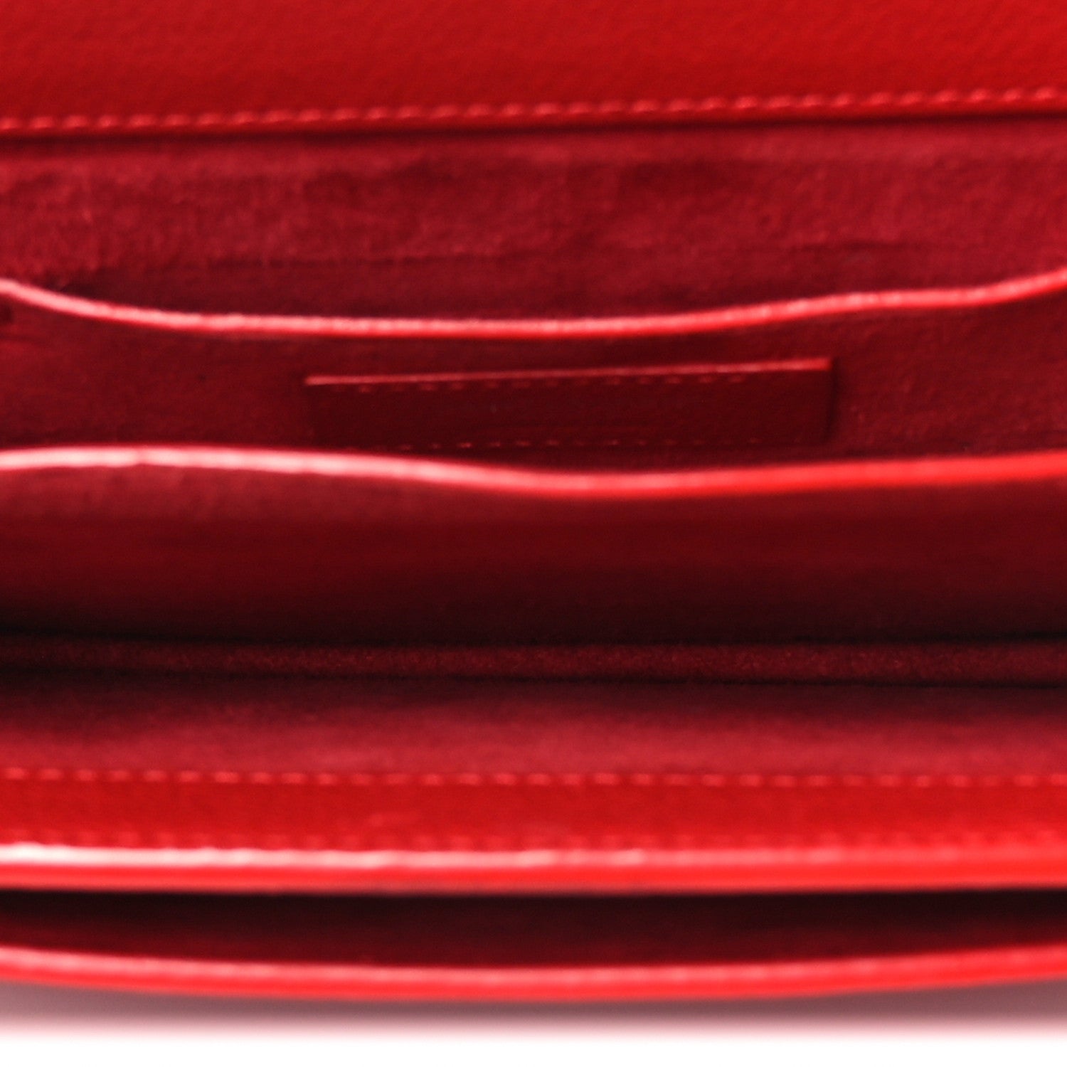 Grained Calfskin Medium Monogram Sunset Satchel Red