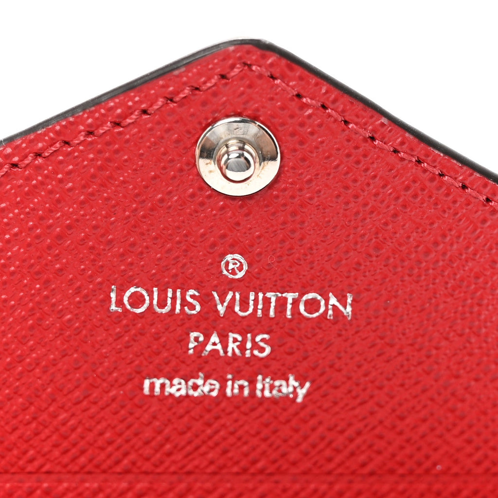 Monogram LV Colormania Kirigami  Holder Sari Red