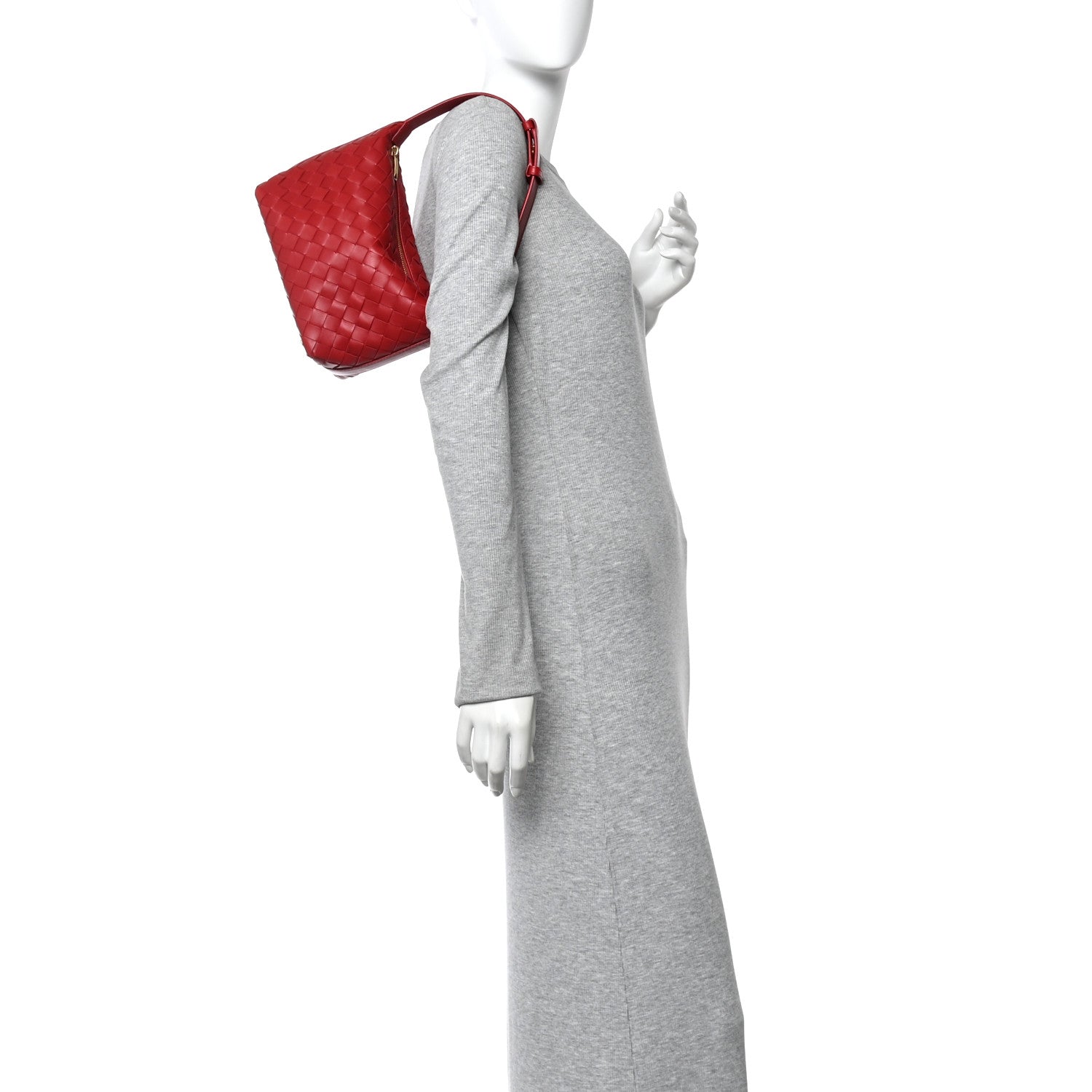 Calfskin Nappa Intrecciato Mini Wallace Apple Candy