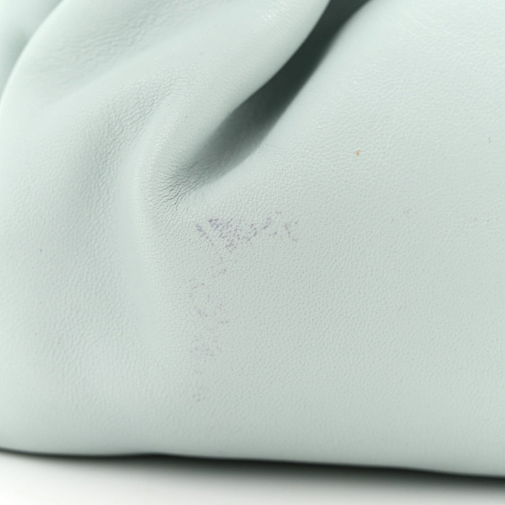 Lambskin Mini Cloud Clutch Seafoam