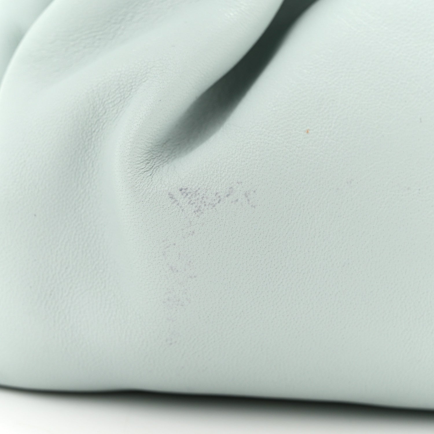 Lambskin Mini Cloud Clutch Seafoam