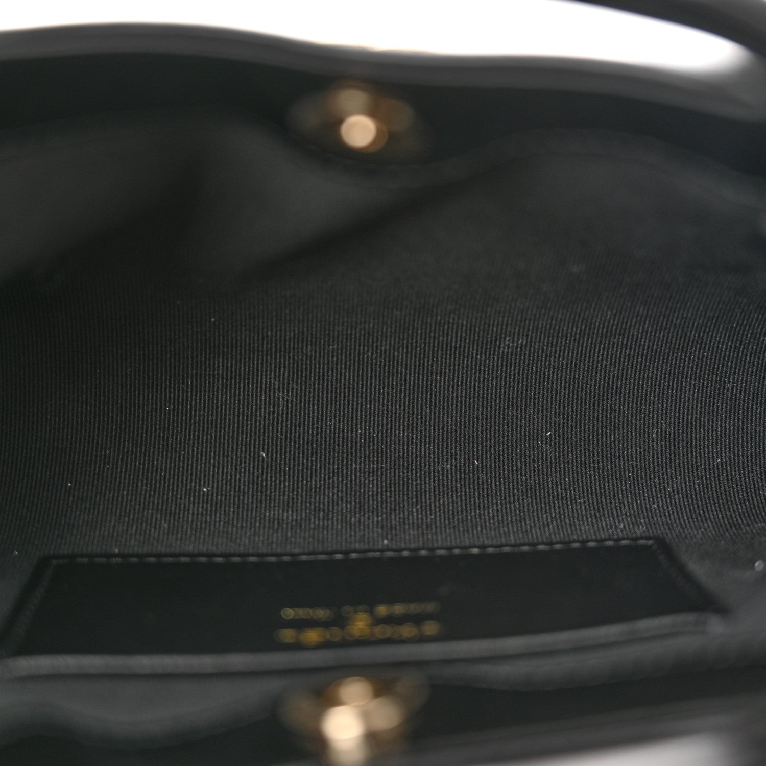 Shiny Crumpled Calfskin Quilted Nano 31 Shopping Bag Black