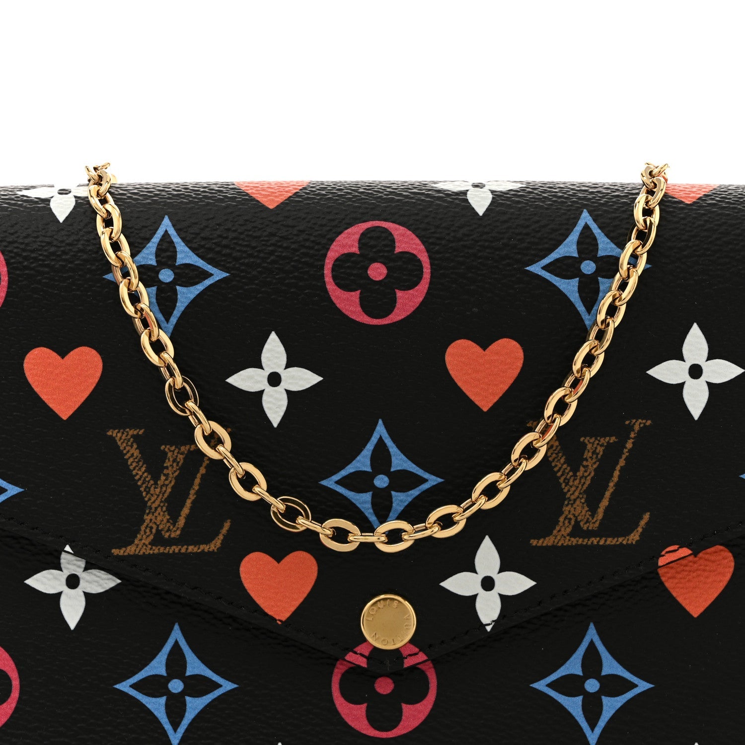 Game On Felicie Chain Wallet Black