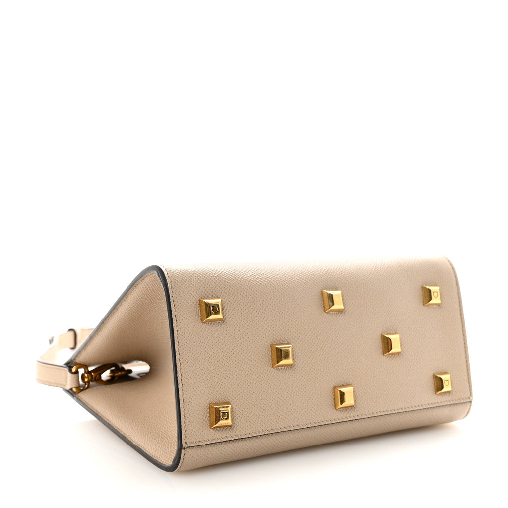 Calfskin Small The Studio Box Bag Daino