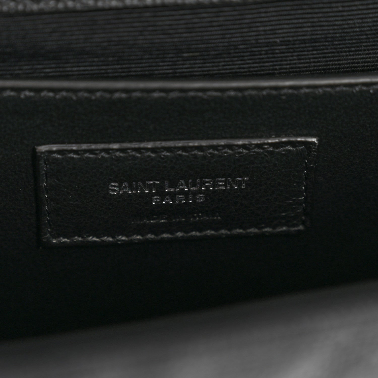 Grain De Poudre Textured Mixed Matelasse Triquilt Medium Monogram Satchel Black
