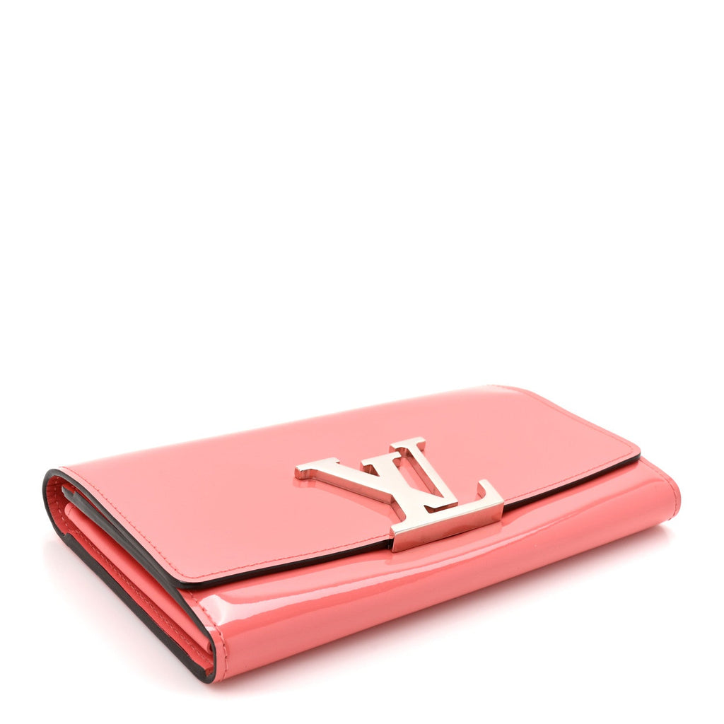 Patent Louise Wallet Rose Litchi