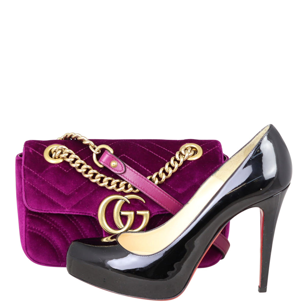 Gucci GG Marmont Velvet Mini Shoulder Bag