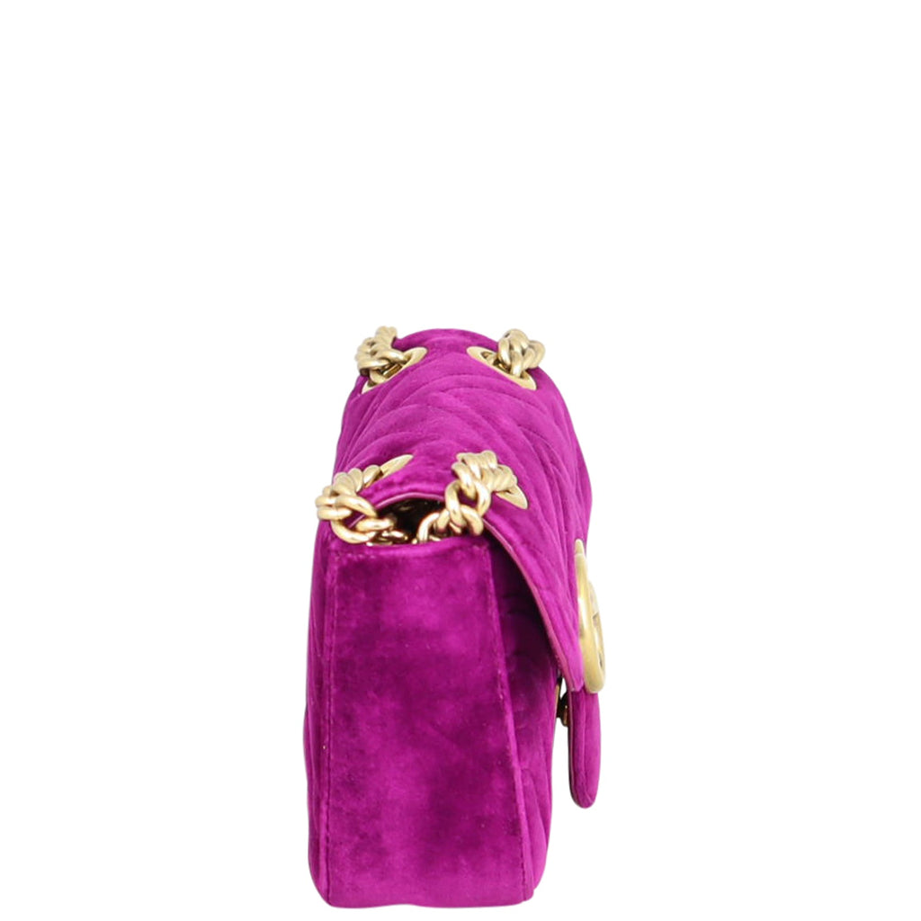 Gucci GG Marmont Velvet Mini Shoulder Bag