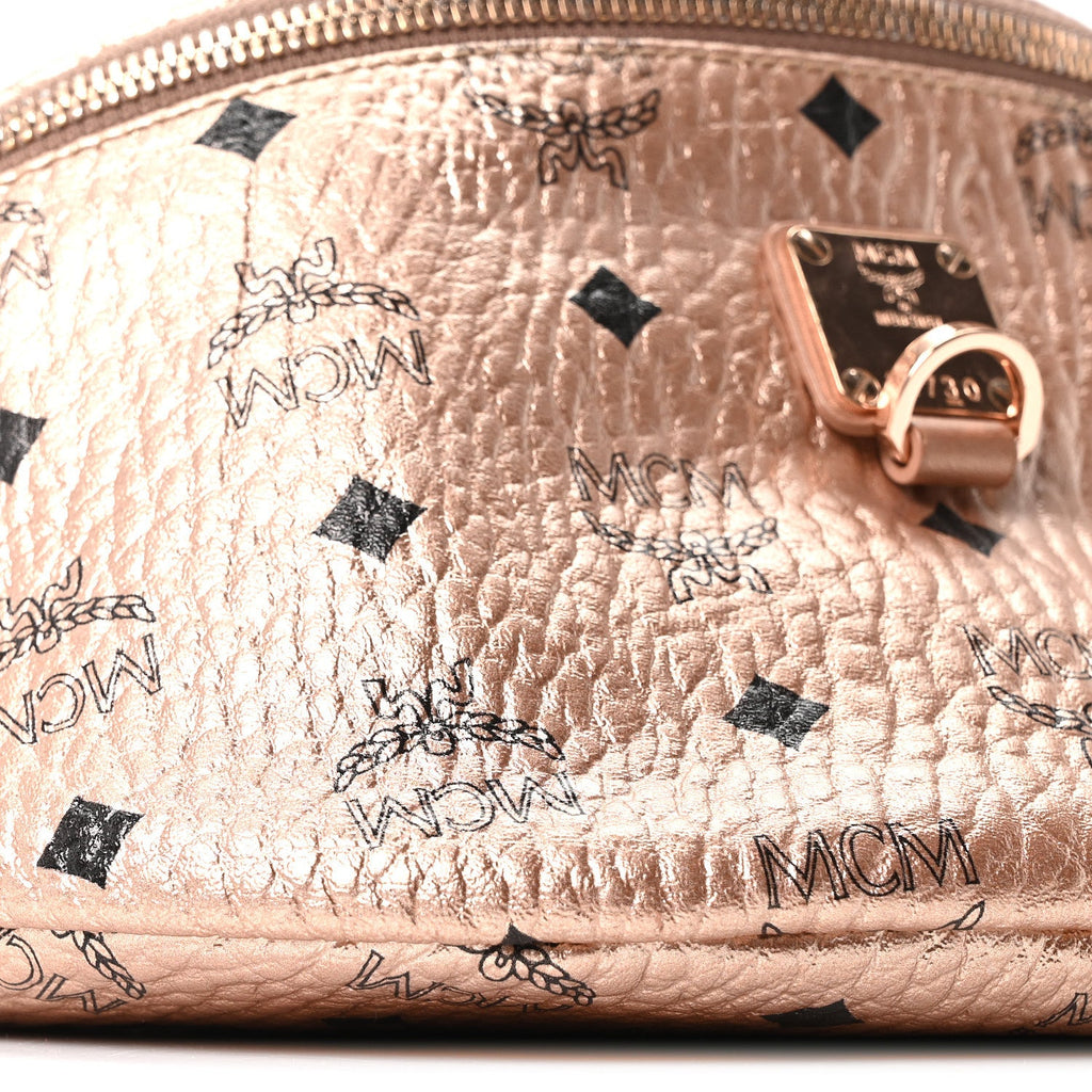 Metallic Visetos Stark Belt Bag Champagne Gold