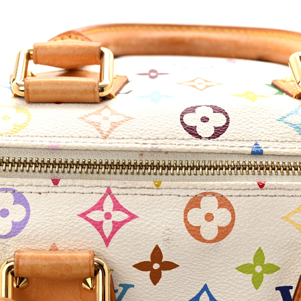 Monogram Multicolor Speedy 30 White