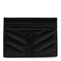 Grain De Poudre Matelasse Chevron Monochrome Monogram Credit  Case Black