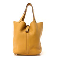 Taurillon Clemence Picotin Lock 22 MM Jaune Ambre
