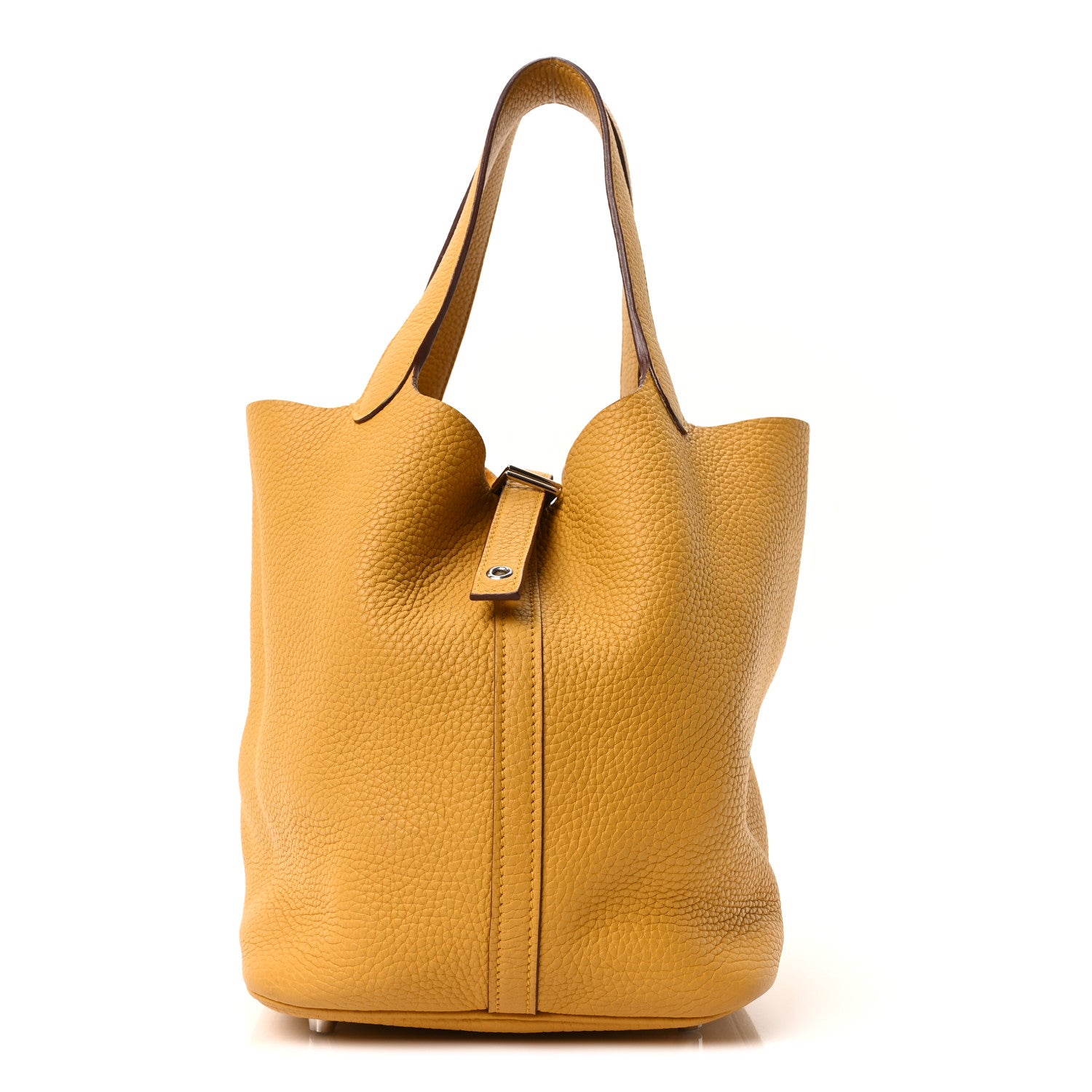 Taurillon Clemence Picotin Lock 22 MM Jaune Ambre