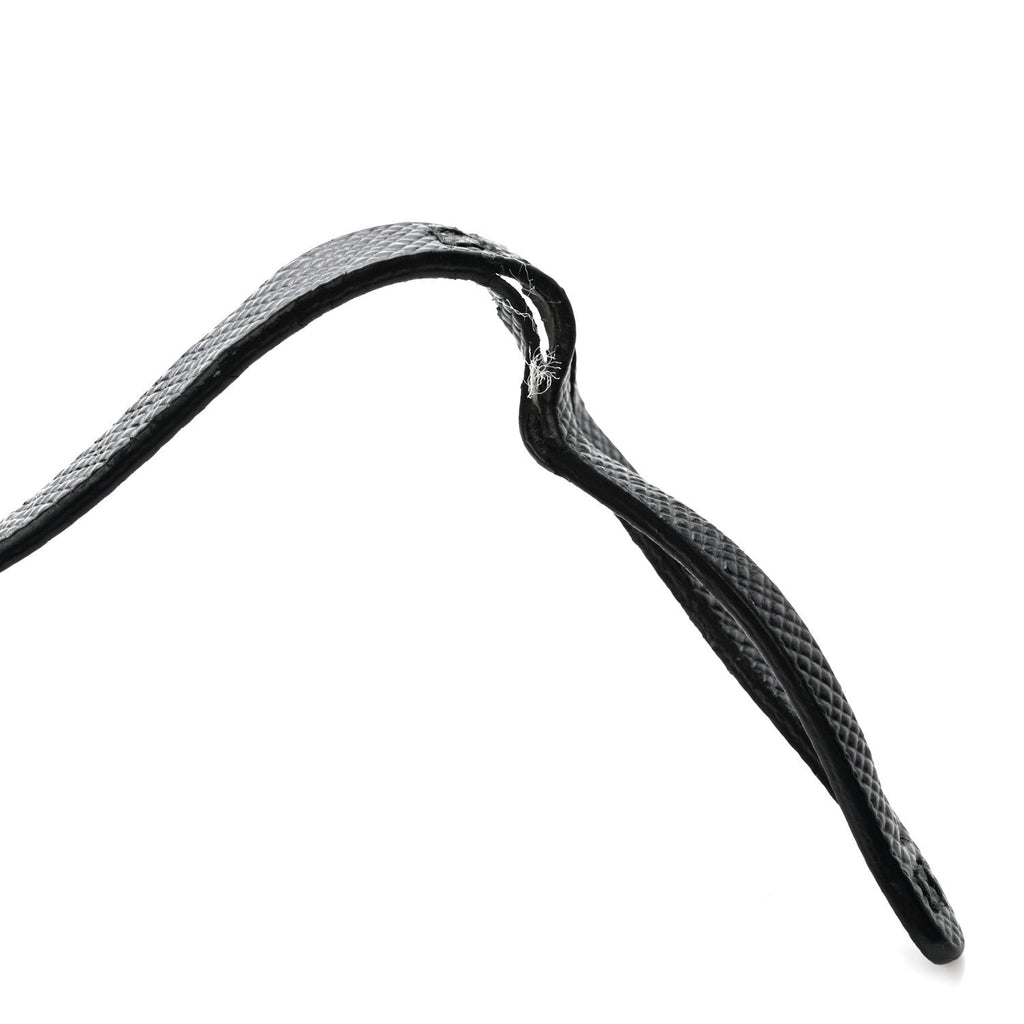 Re-Nylon Saffiano Re-Edition 2000 Double Zip Crossbody Bag Black