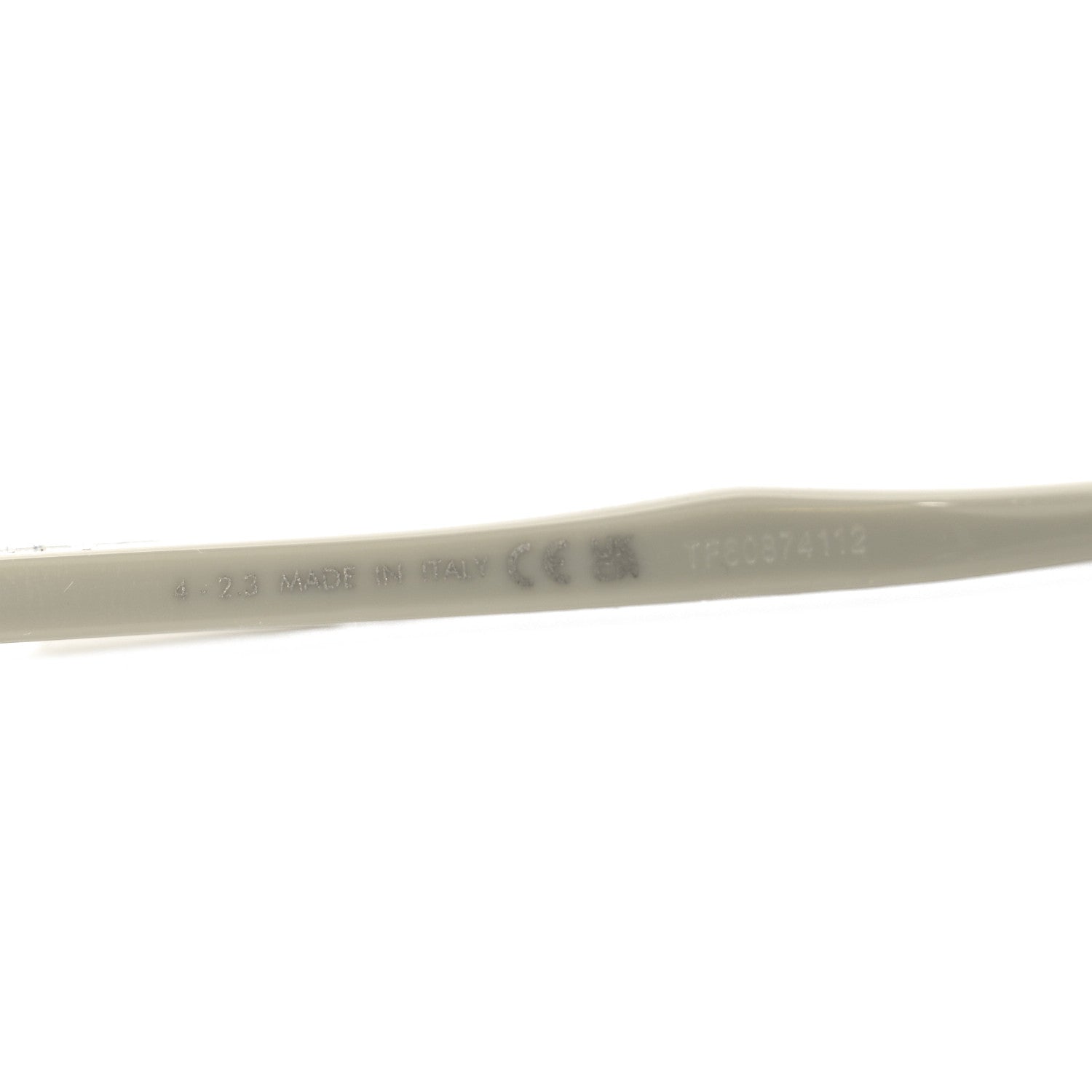 Acetate Rectangular CD Icon S31 Sunglasses Beige Smoke