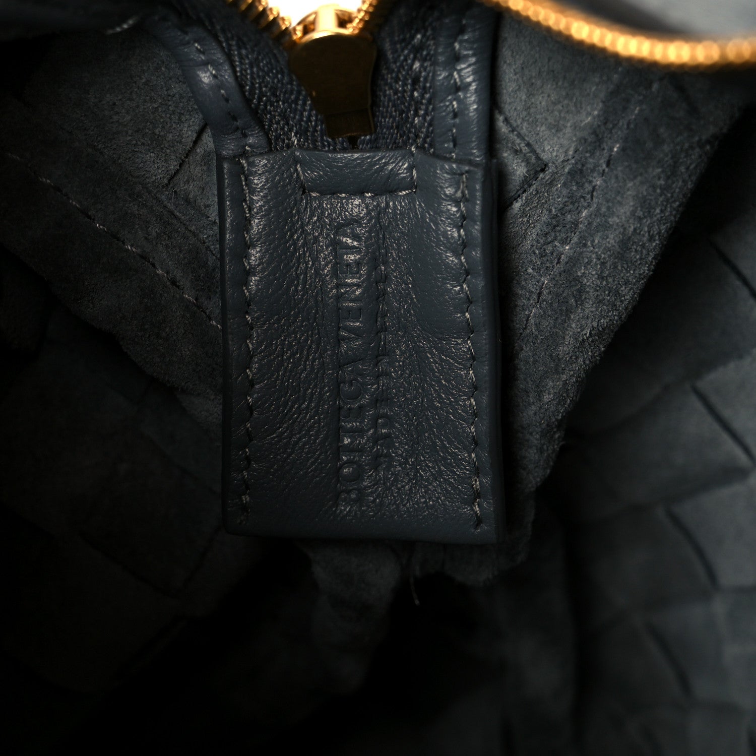 Nappa Intrecciato Small Loop Camera Bag Thunder