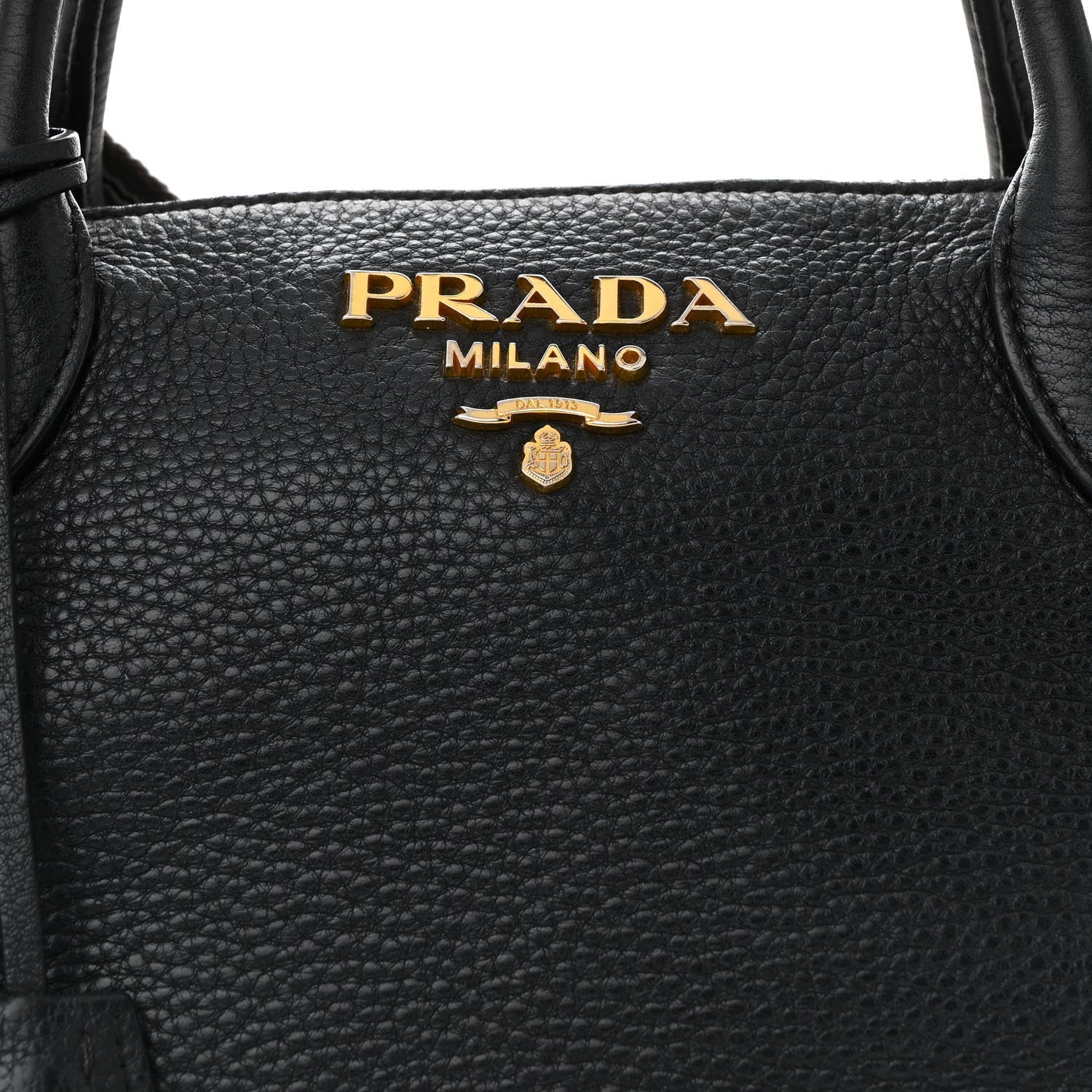 Vitello Daino Small Tote Black
