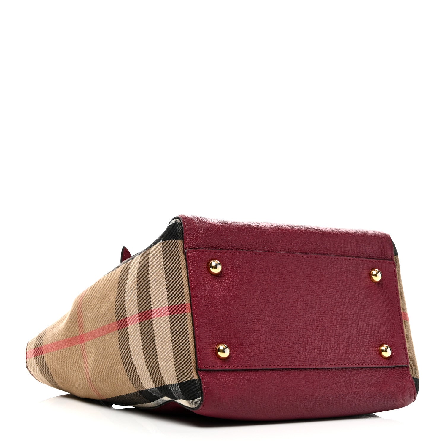 Grainy Calfskin House Check Small Canterbury Berry Pink