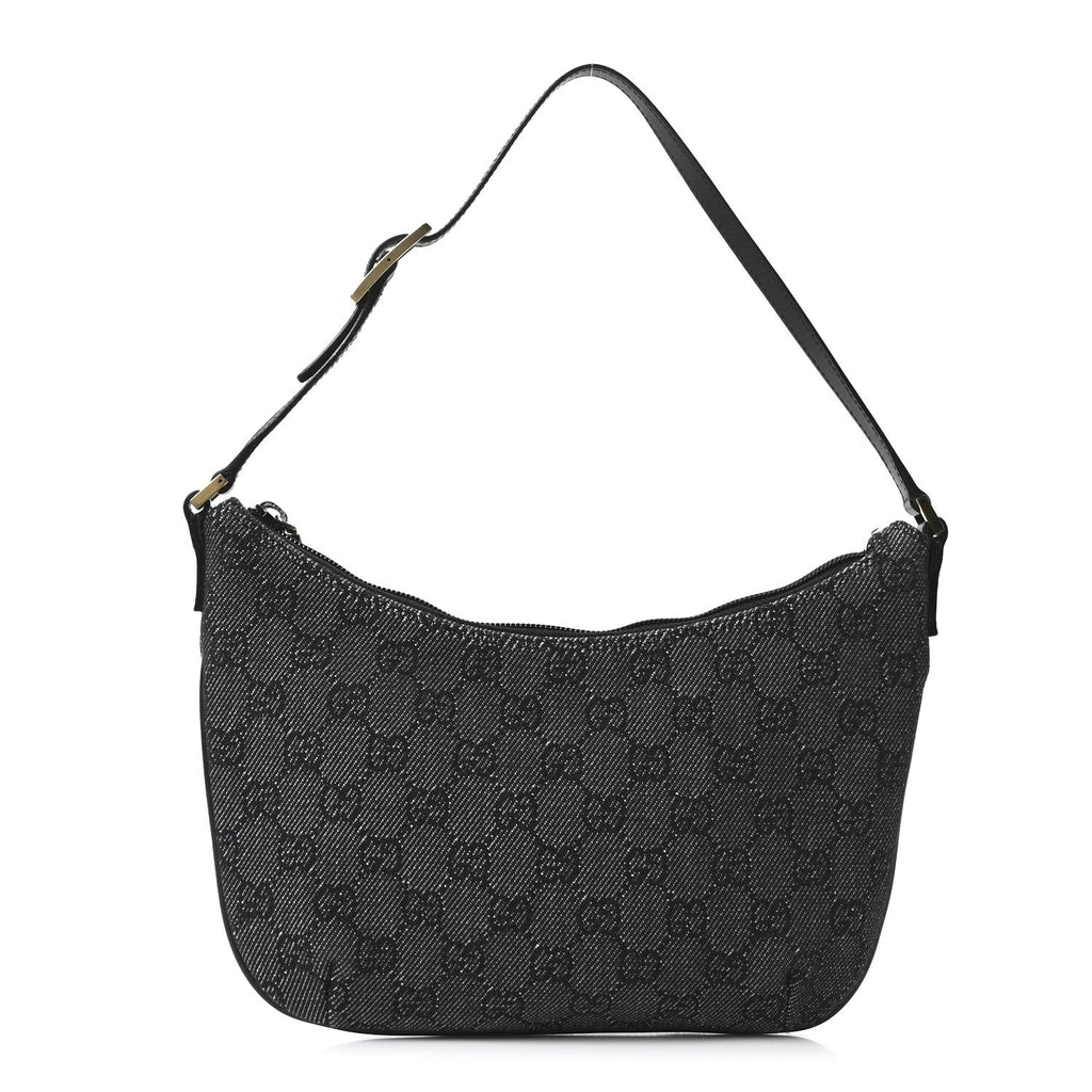 Denim Monogram Pochette Black