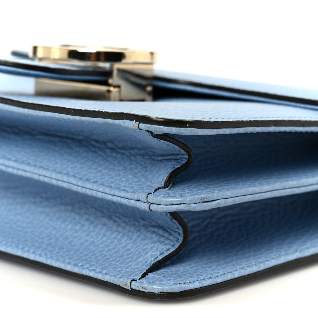 Dollar Calfskin Small Interlocking G Shoulder Bag Mineral Blue