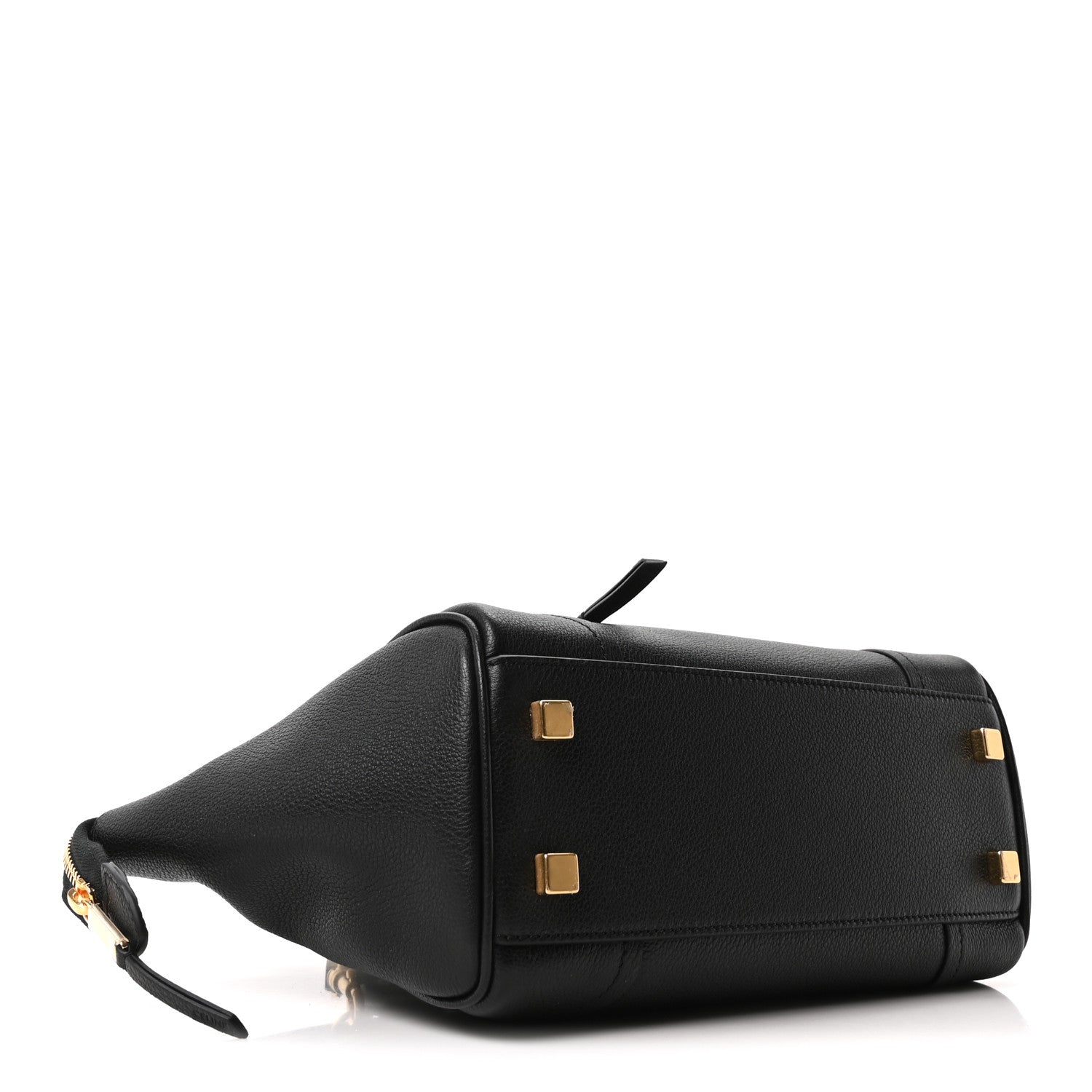 Grained Calfskin Little New Luggage Black