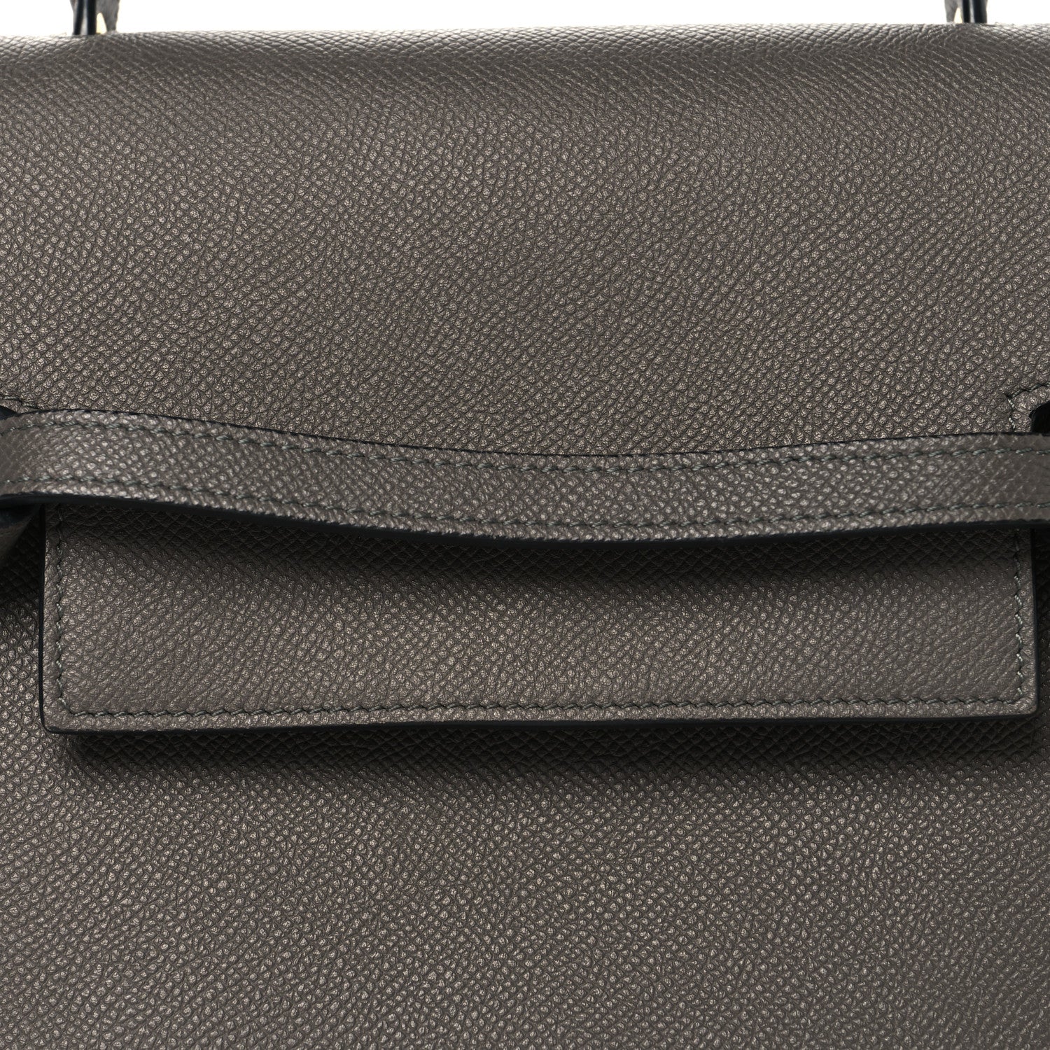 Grained Calfskin Micro Belt Bag Grey