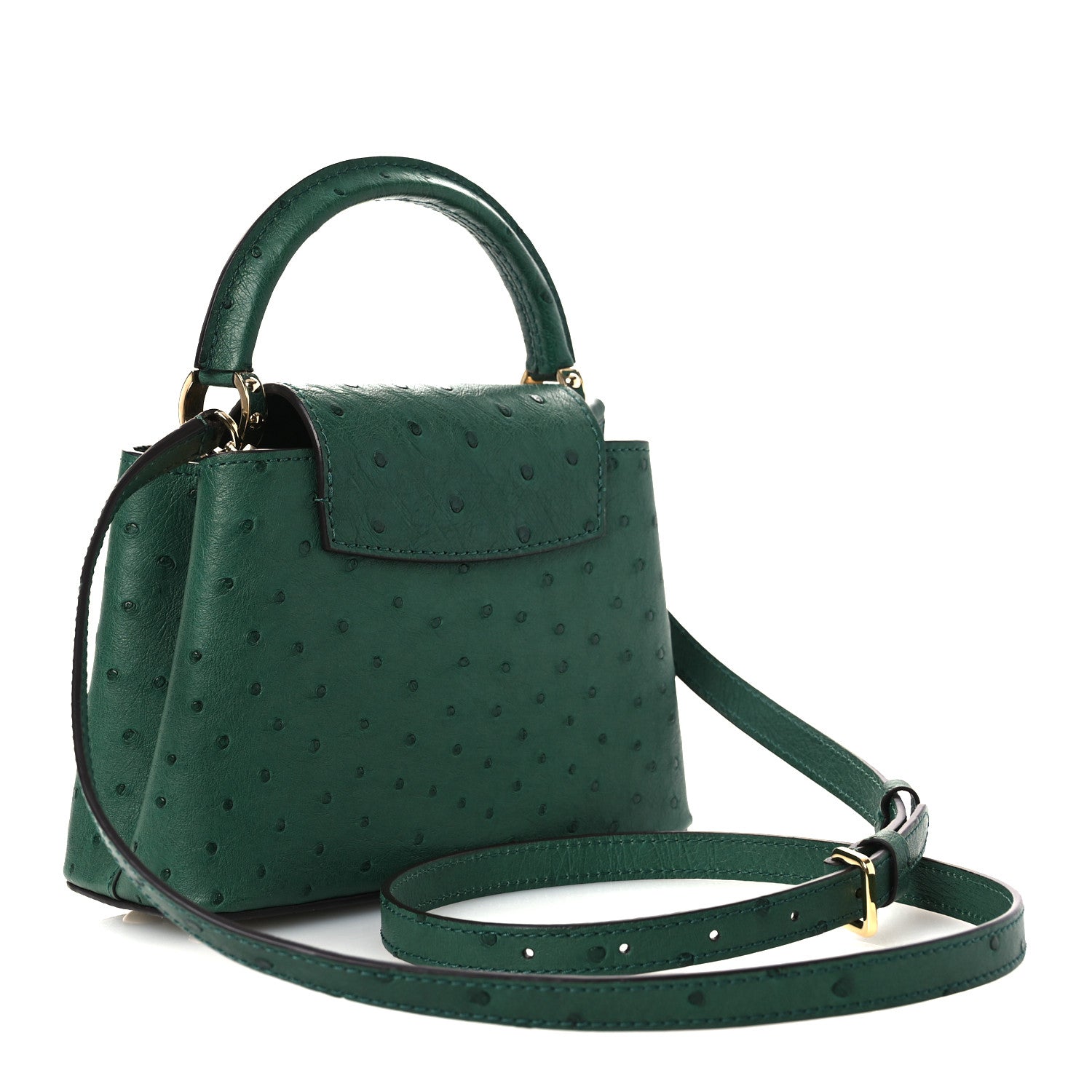 Ostrich Capucines Mini Mint