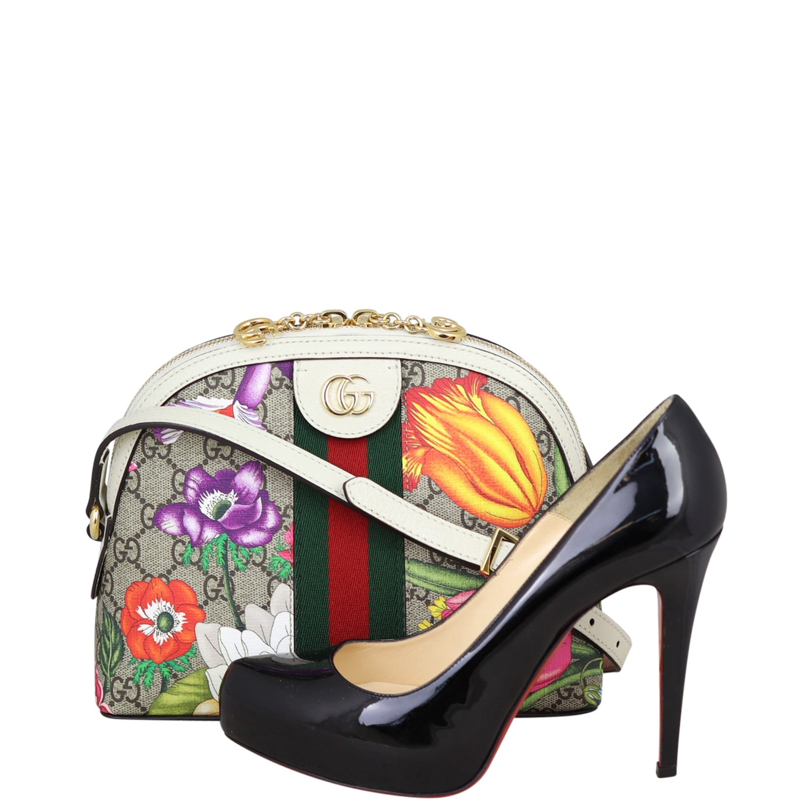Gucci Flora GG Supreme Ophidia Small Shoulder Bag