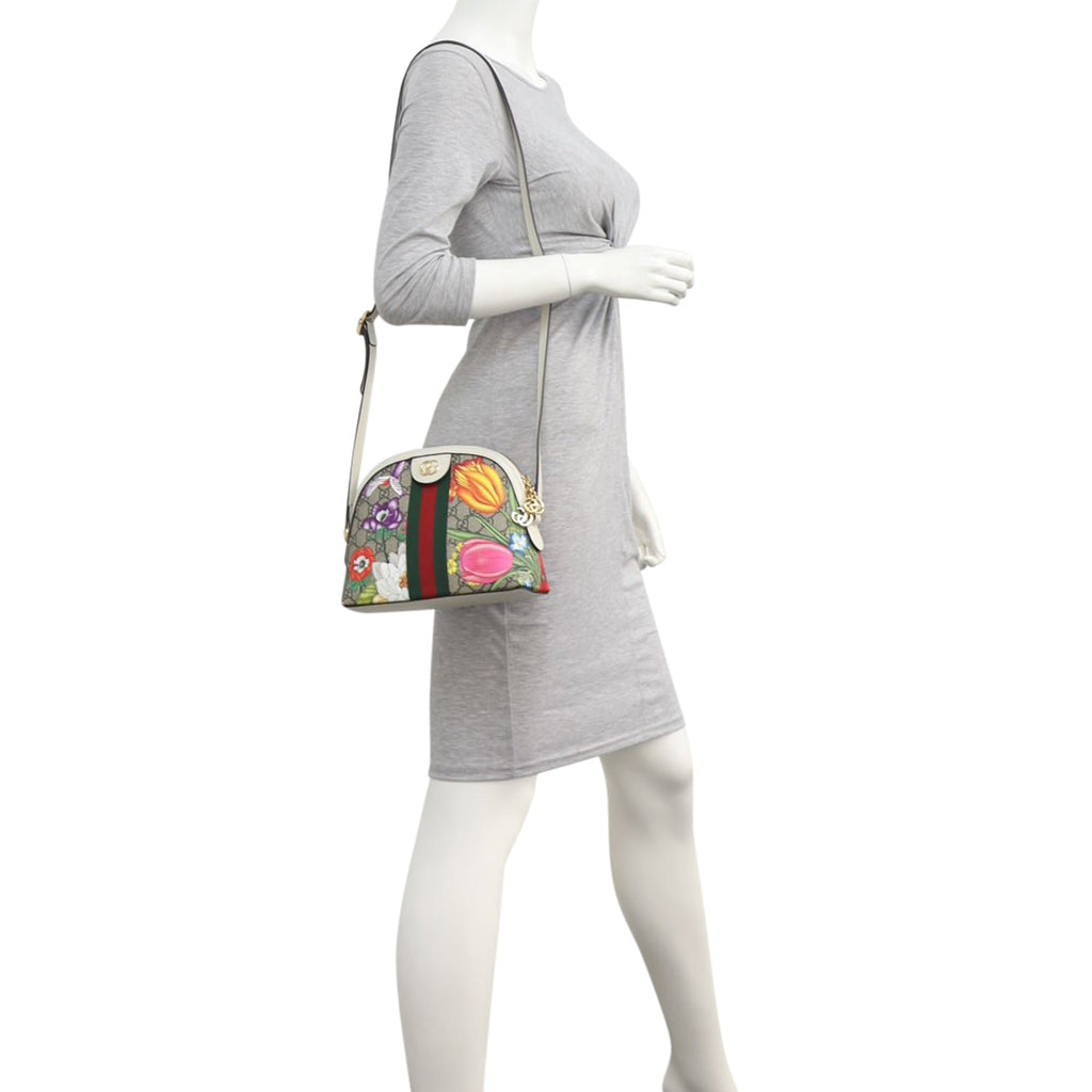 Gucci Flora GG Supreme Ophidia Small Shoulder Bag
